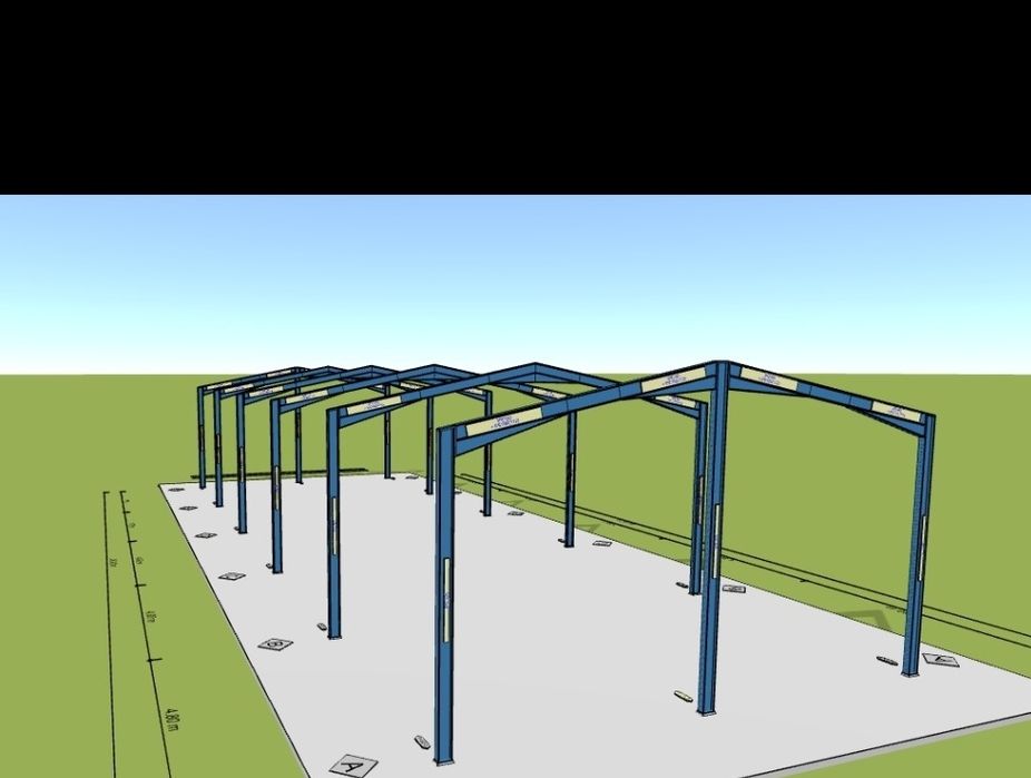 Vând structura metalica