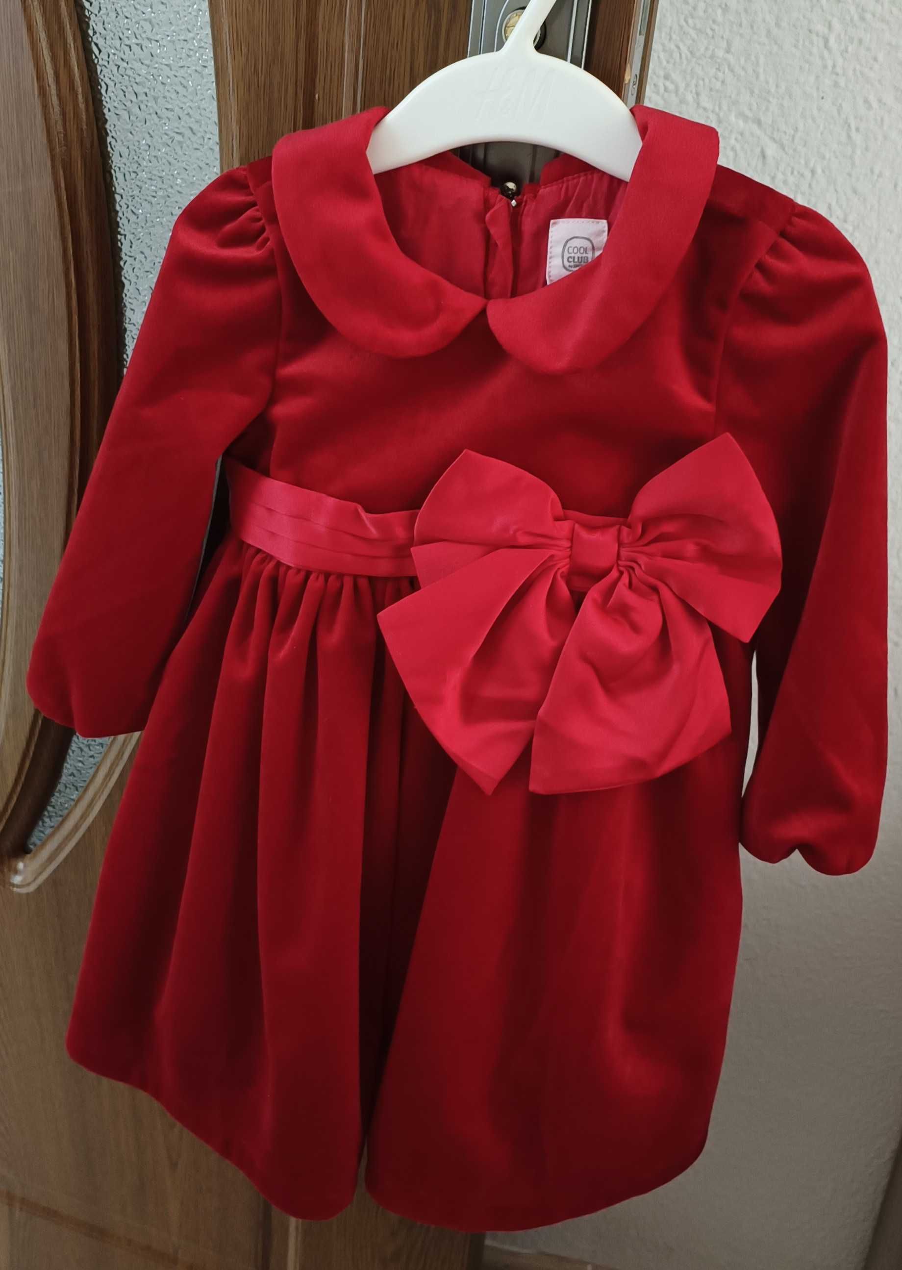 Rochiță eleganta cu fundiță , pentru fetițe între 12-18 luni , 86 cm
