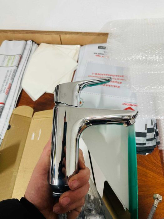 Baterie monocomandă chiuvetă Hansgrohe Focus, argintiu, 31607000