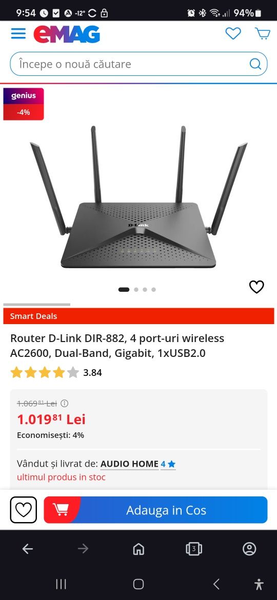 Sistem  router mesh wireless D link covr 1200 Ac router access point s