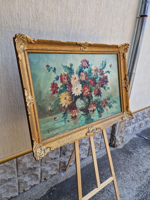 Натюрморт огромен платно масло автор рамка