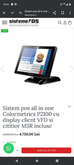 Sistem POS , casa marcat,monitor HORECA