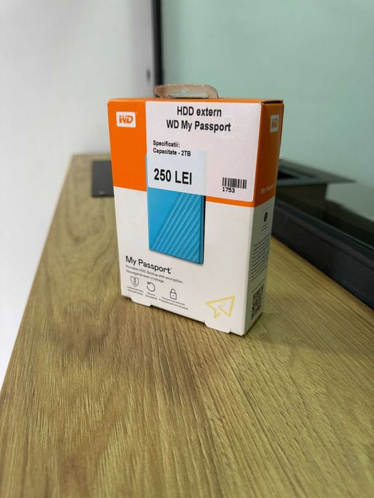 ZAP AMANET MARGEANULUI - WD My Passport - Hard disk extern 2TB - Nou