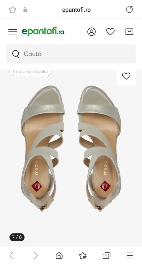 Pantofi cu toc din piele