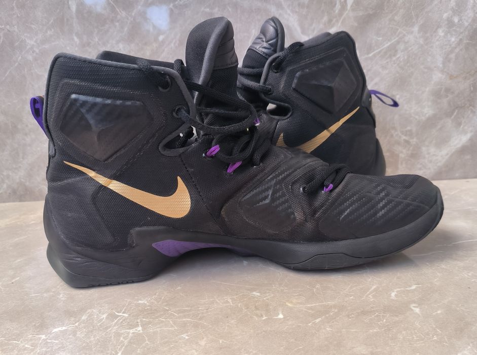 Nike LeBron XIII (13) Gold Purple Black номер 45