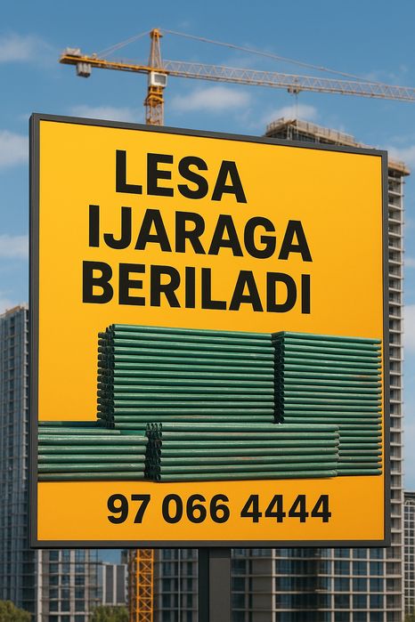 Lesa va stoyka ijaraga beramiz