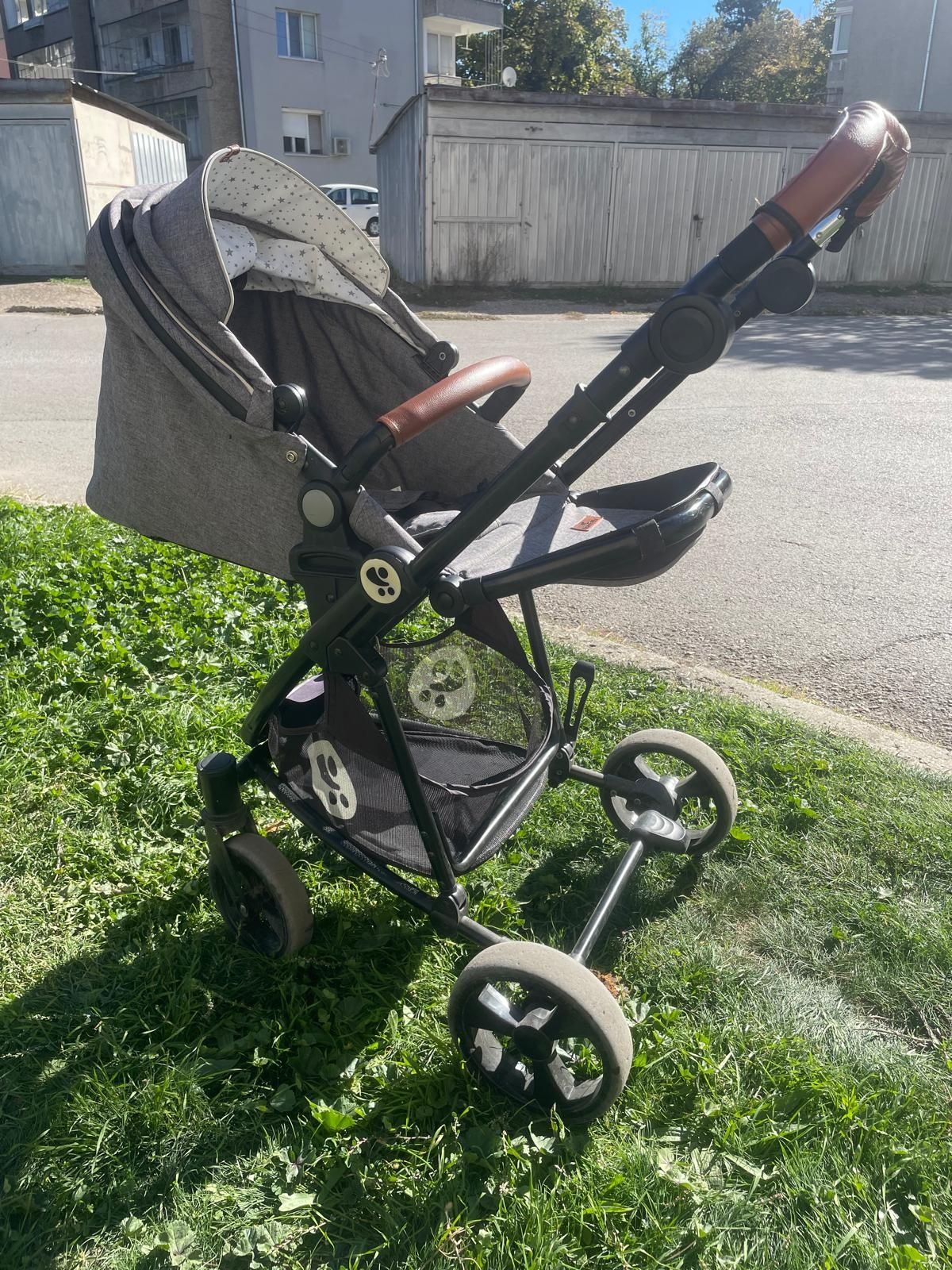 Бебешка количка Lorelli Crysta 3in1 Grey