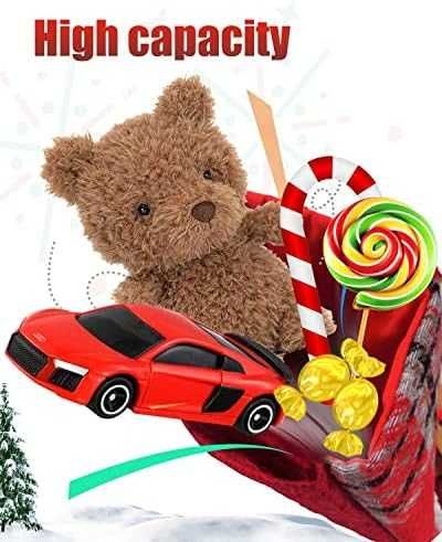 Нов Комплект коледни чорапи 3 броя Украса Декорация Коледа Дом Уют