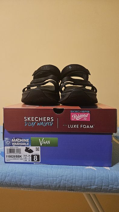 Sandale negre Skechers