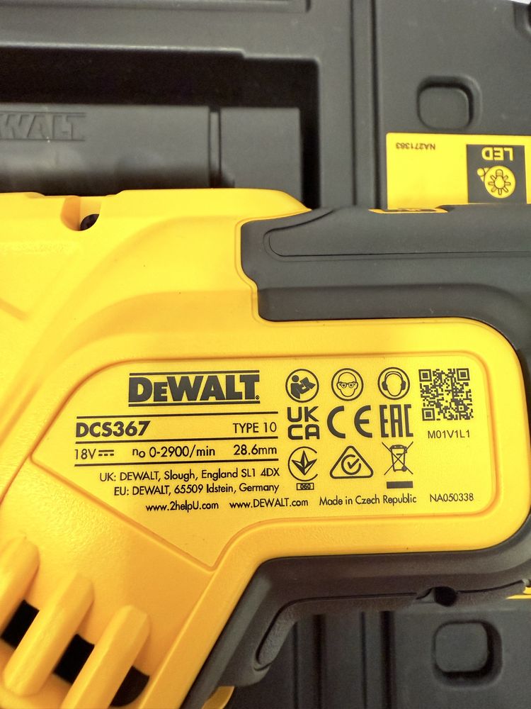 Dewalt DCS367P2, fierastrau sabie cu acumulator de 5ah 18v