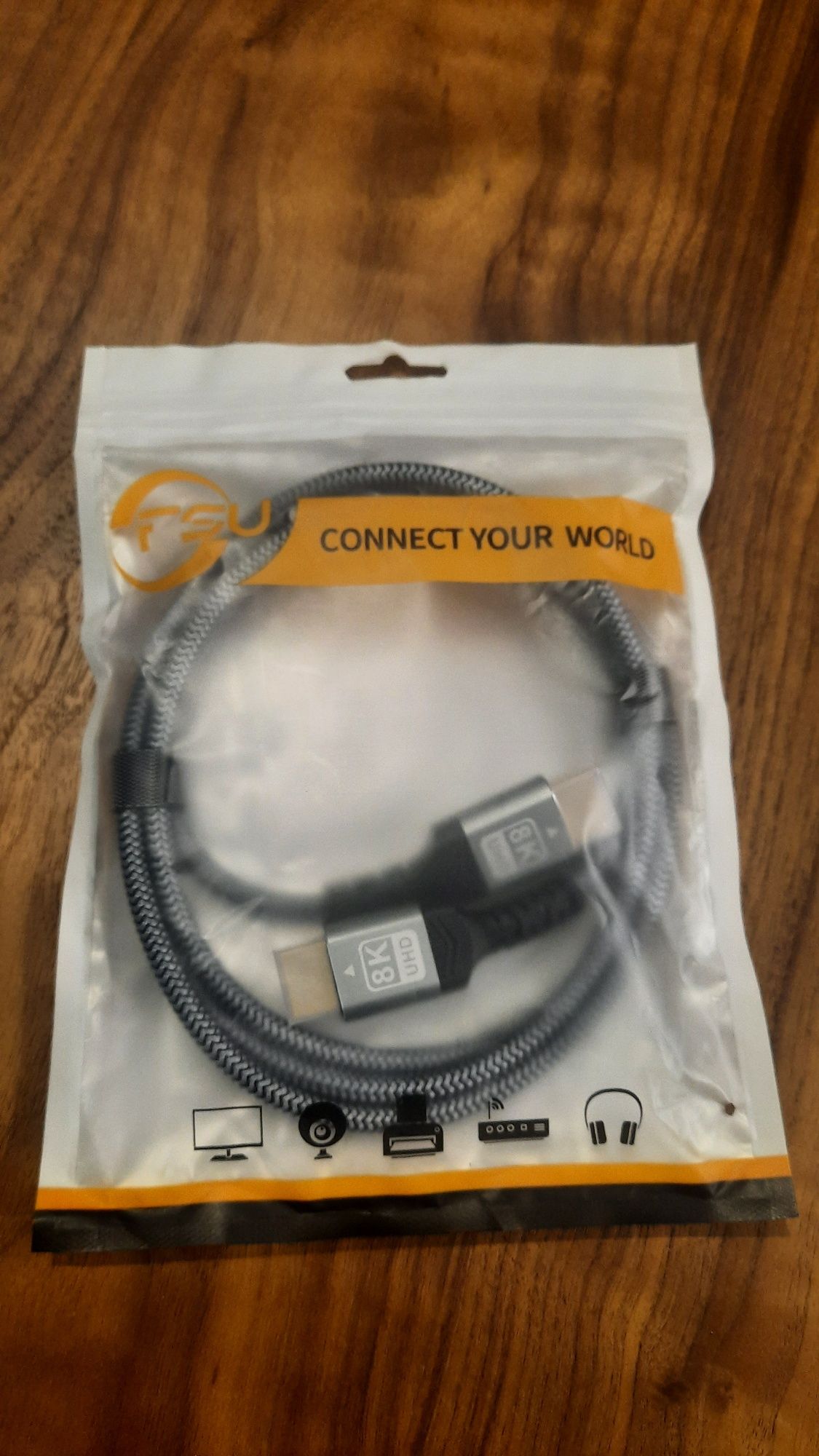 Кабел HDMI 2.1 UHD 8K 48 GHz 1.5 метра