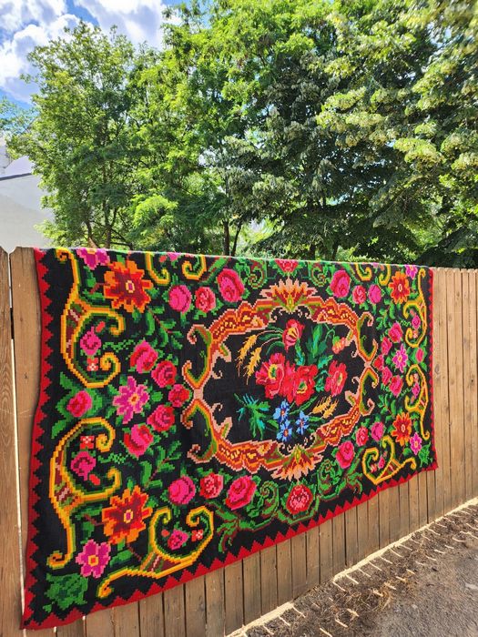 Tesaturi lucrate manual in anul 1950, loc. Silistea Gumesti Teleorman