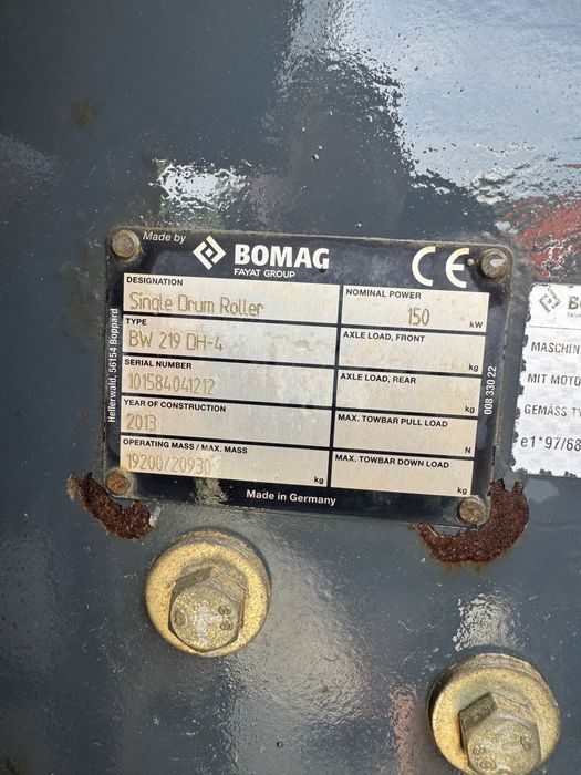 Bomag BW219 cilindru compactor