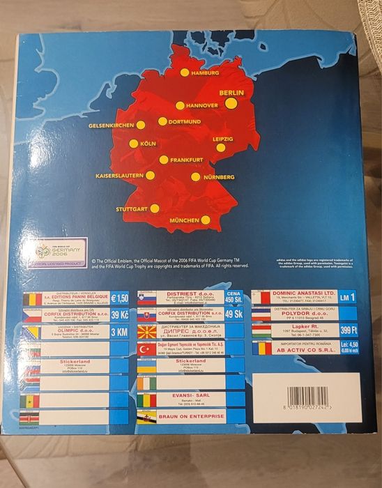 Колекционерски албум със стикери  Панини