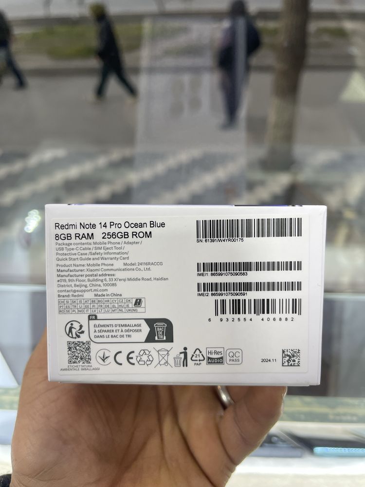 Redmi not 14 pro 8/256 novey yangi abmen yoq smsga javob yozolmaymiz