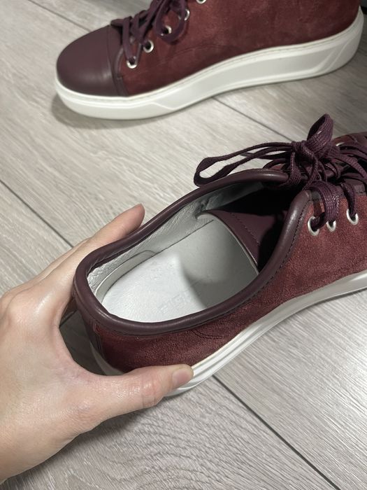 Sneakers grena piele naturala. BIGOTTI