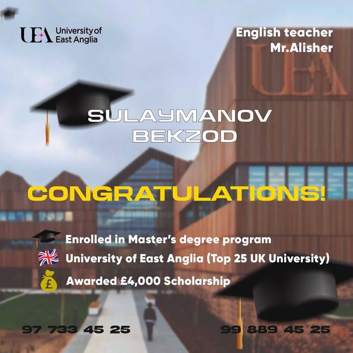 Инглиз тили ва IELTS! qulay joylashuv! Toshkent markazida!