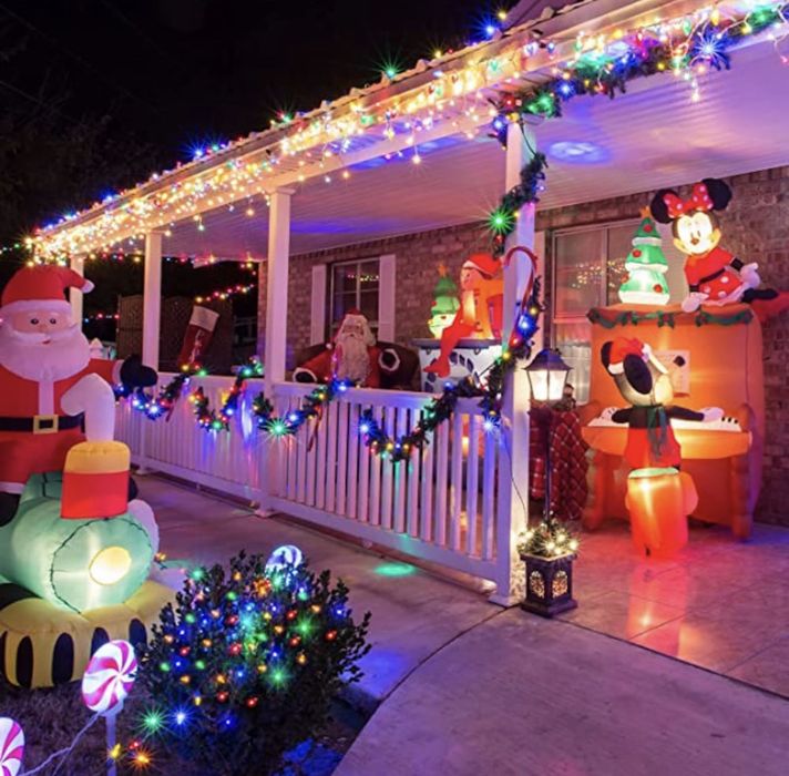 Instalatie Craciun tip perdea 6m x 1m – Multicolor