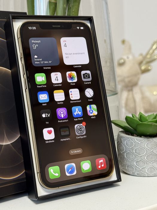 iPhone 12 Pro Max - Gold - 90% - Impecabil - Liber de retea