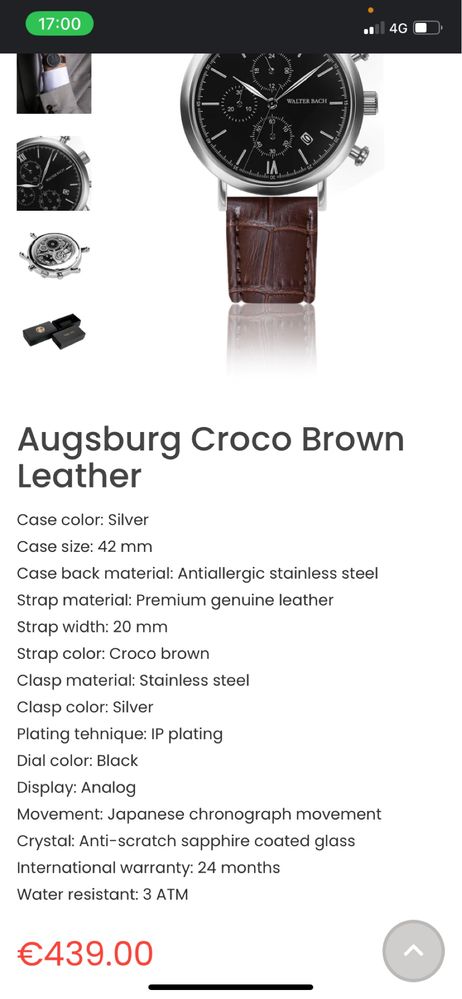 Walter Bach  Croco leather