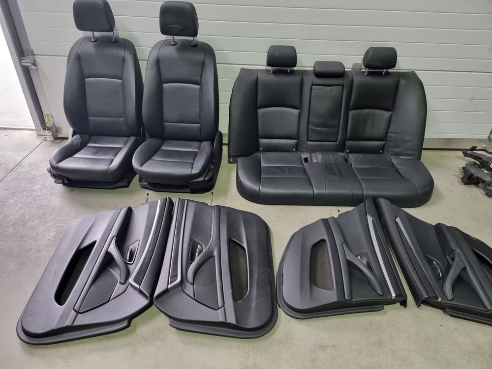 Interior piele scaune bancheta BMW f10 cu incalzire bancheta fixa