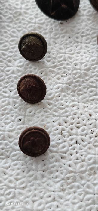 Царски  копчета от униформа на БДЖ