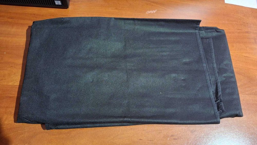 Dulap textil pliabil UDEAR, 105 x 45 x 170 cm, negru