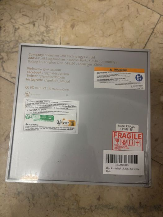 Mini pc GMKtek NucBox K8 plus ryzen 7 8845HS 32gb 2tb radeon 760m