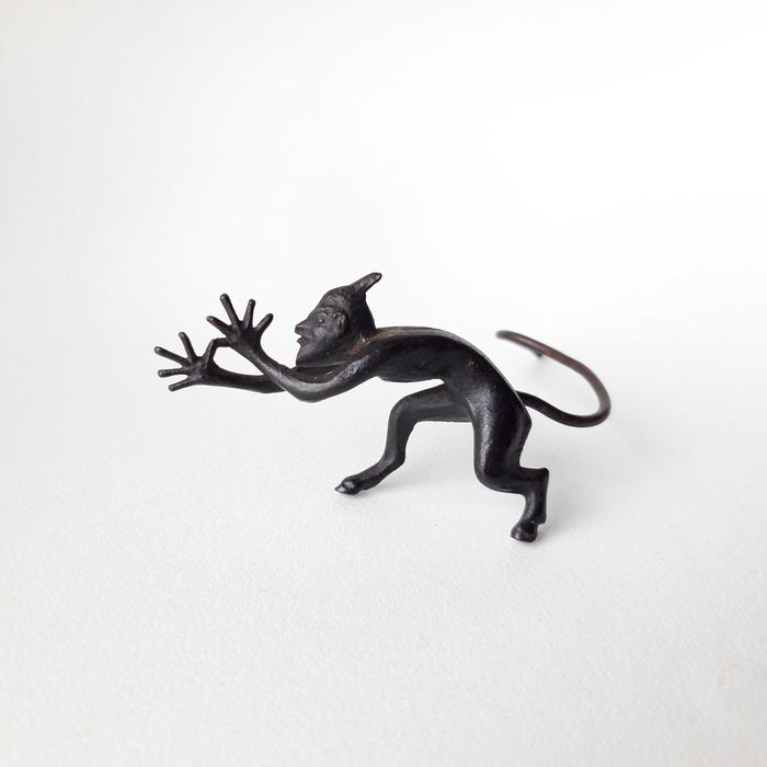 Малка метална декоративна фигурка, пластика декорация