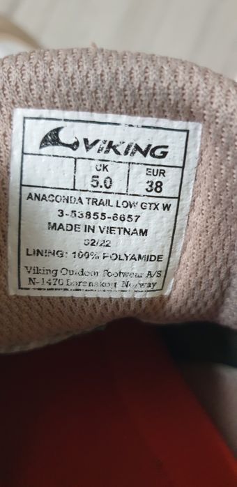 Viking Anaconda Hiking Gore - Tex / 38 /24см ОРИГИНАЛ! Дамски Спортни