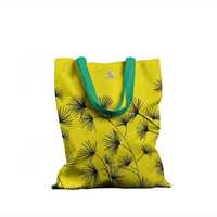 Geanta Tote Bag Basic Mulewear, Botanic Flori, Golden Bliss, 43x37 cm