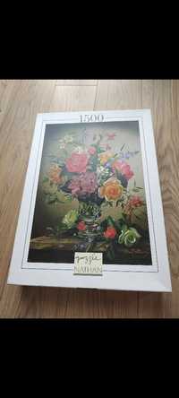 Puzzle vintage 1500 pictura cu flori