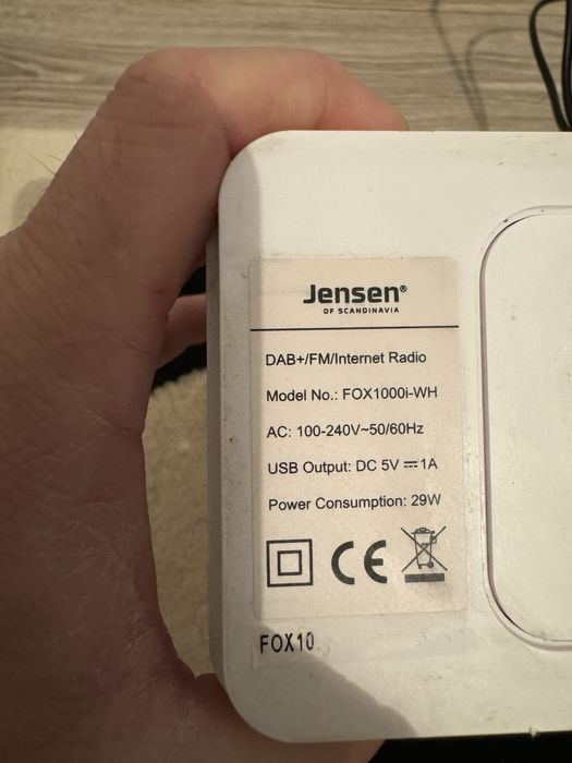 Radio internet jensen scandinavia FOX1000i