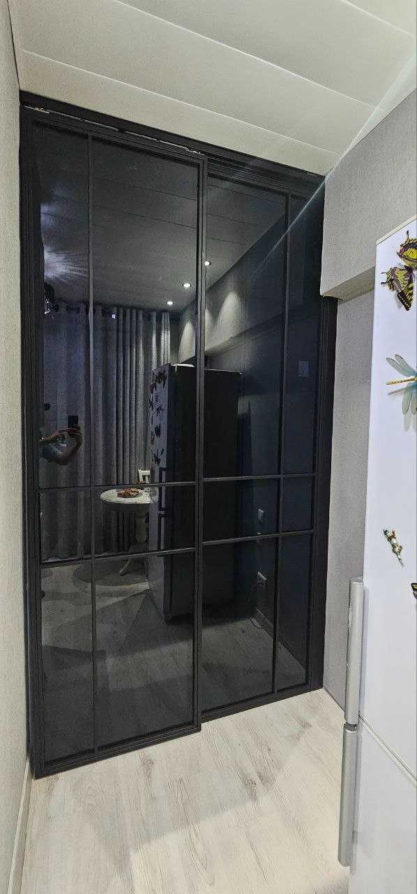 Loft перегородки металл + стекло