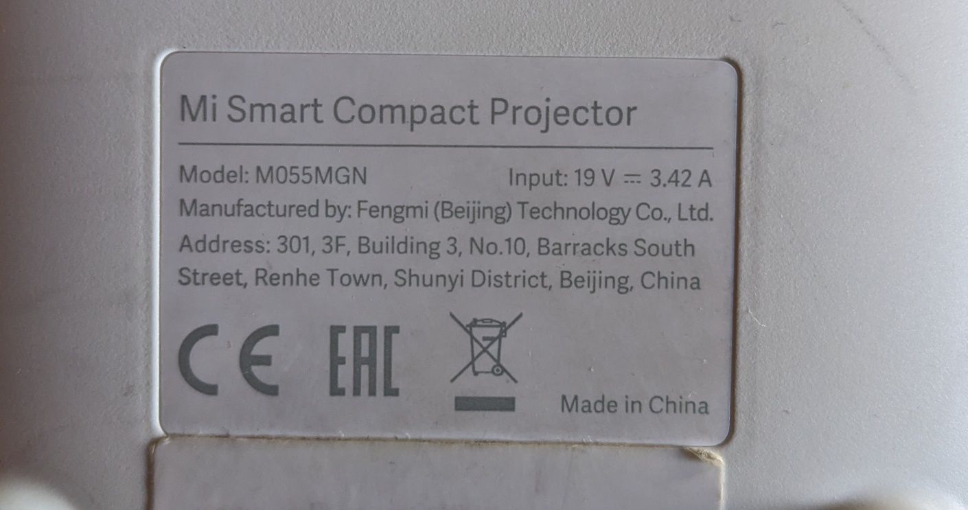 Vând Proiector Xiaomi MI Smart Compact Projector (MI Proj 5)