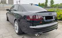 Eleron Spoiler codita lip tuning sport Audi A6 C6 negru lucios
