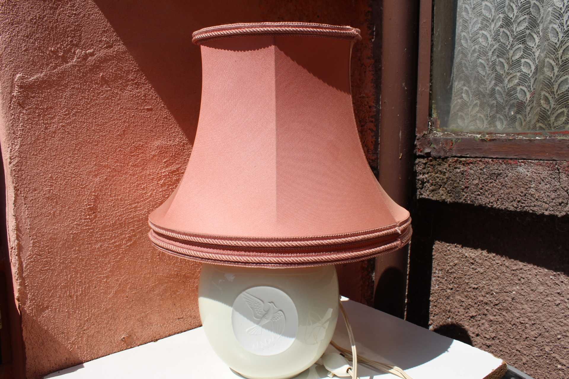 Piesa portelan colectie ROSENTHAL Phoenix,lampa abajur culoare coral