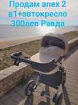 Продавам количка 2в1 Anex + столче за кола.