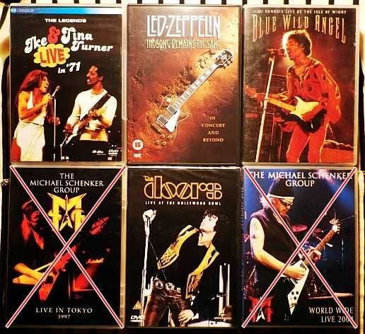 DVD-та - Kiss,Alice Cooper,Stray Cats,Jimi Hedrix,The Doors,Van Halen