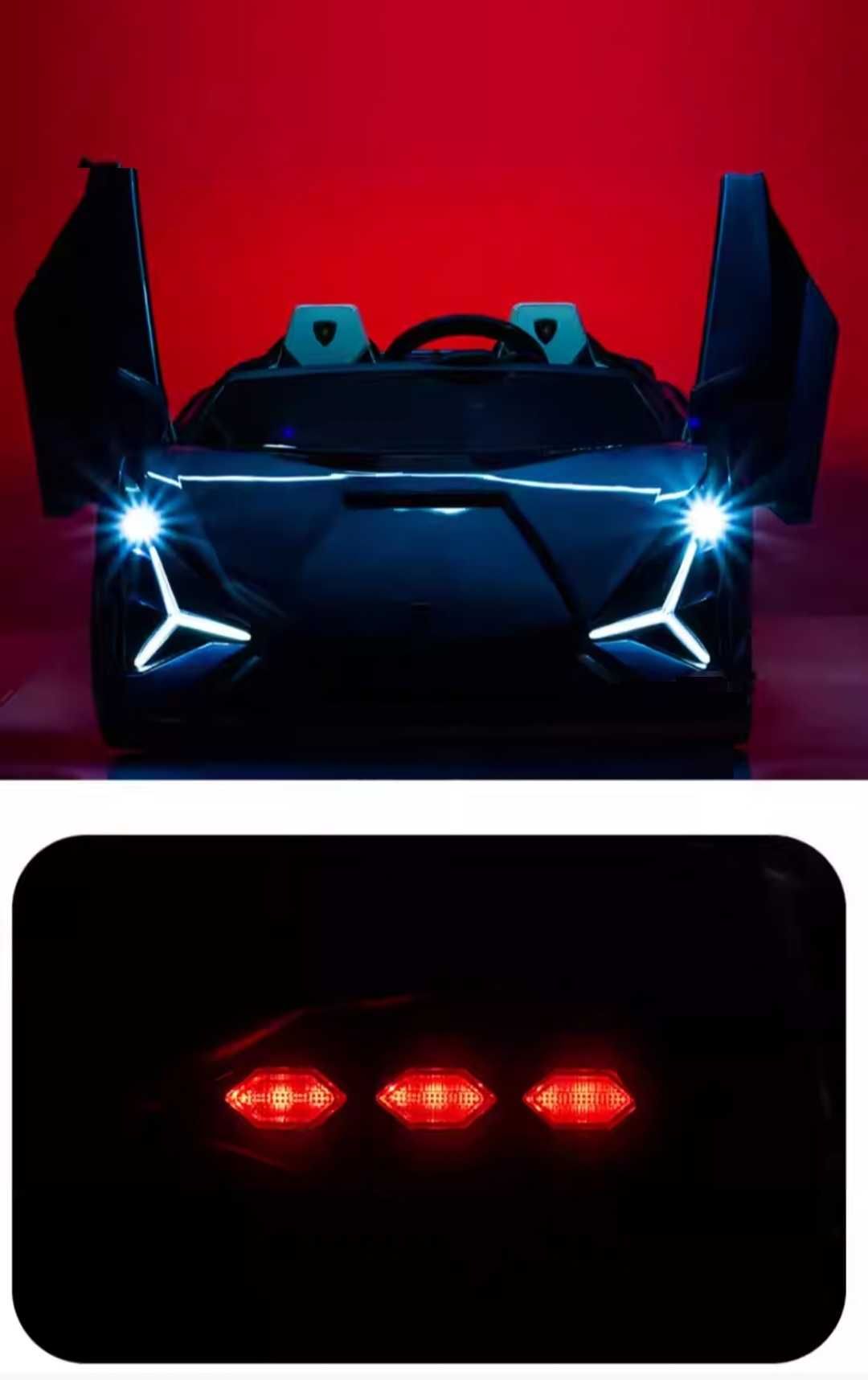 Акумулаторен Двуместна КОЛА Lamborghini SIAN 4X4 24V батерия,MP4