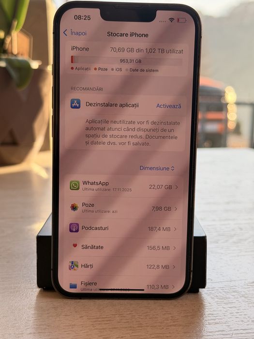 Schimb Iphone 13 Pro 1 TB cu Iphone 17 Pro Orange Cosmic