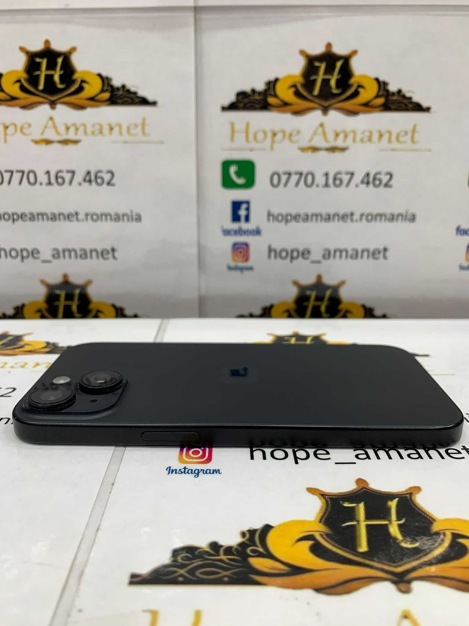 Hope Amanet P12 - Iphone 15 / Stocare 128 Gb / Baterie 100% / Black