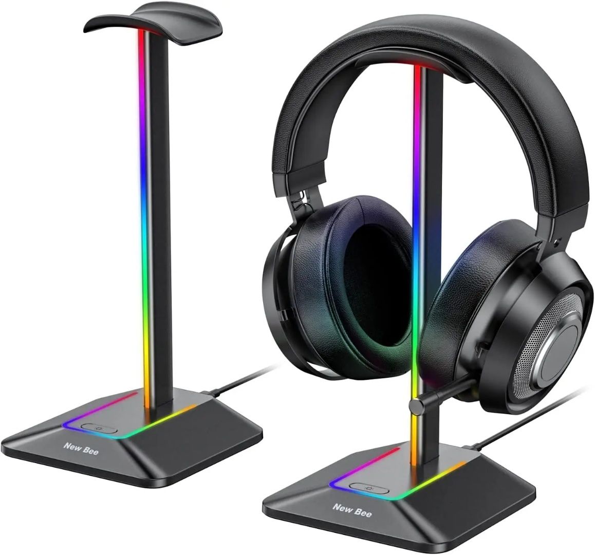 New Bee NB-Z8 RGB Подставка для наушников – Стиль и удобство!