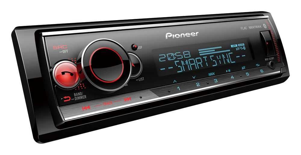 Pioneer MVH-S520BT — Bluetooth, USB, мощный звук, оригинал