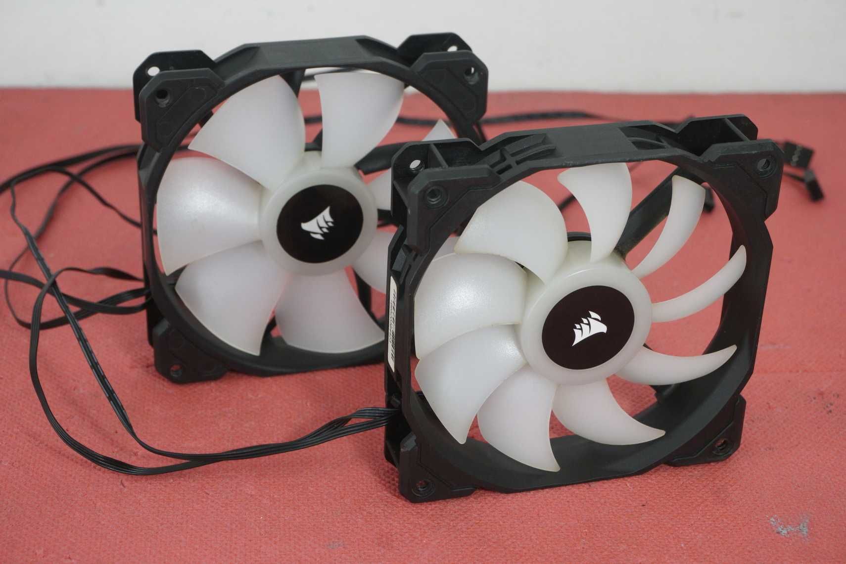 2х 120mm RGB Corsair fans вентилатор