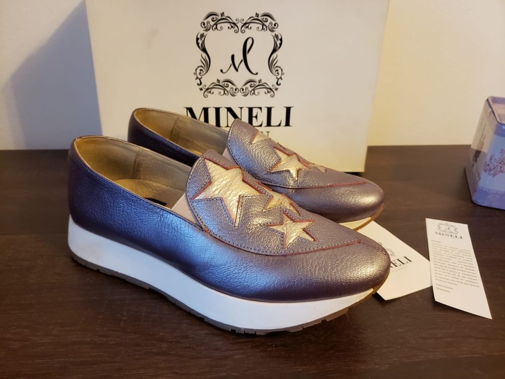 Pantofi Mineli,piele.Fara defecte