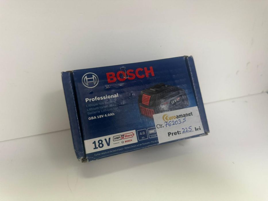 Acumulator Bosch Professional GBA, Li-Ion, 18 V, 4 Ah -P-