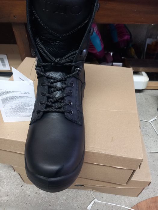 Полицейски кубинки, естествена кожа