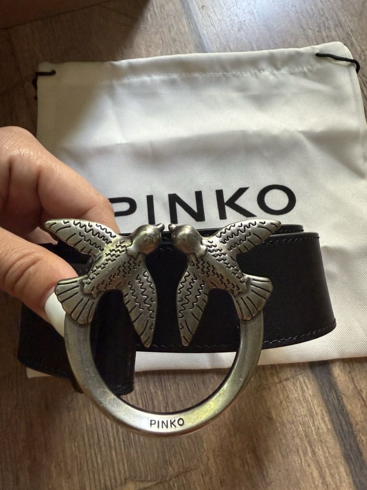 Колан pinko естествена кожа