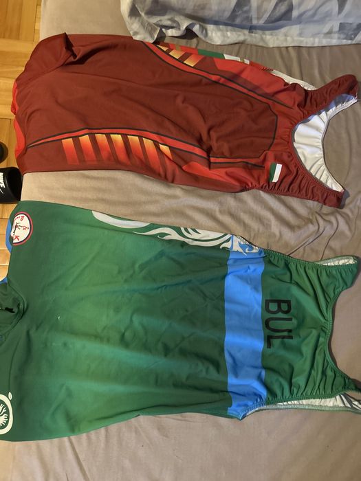 Борцовки асикс 44 номер с две трика M/L размер